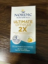 Nordic Naturals Ultimate Omega 2X Lemon Flavor 60 Soft Gels Expires 01/29 picture
