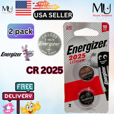 2 Pack Energizer CR2025 Fresh Stock  3V LITHIUM Battery DL2025 ECR2025 EXP 2033+ picture