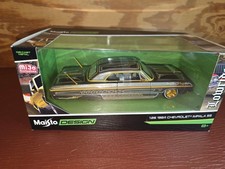 Maisto MiJo 1964 Chevrolet Impala SS Lowrider Gray Gold 1:26 32547GRY picture