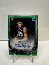2025-26 Bowman Chrome Ace Bailey Green Refractor Auto RC /99 #BCA-AB picture