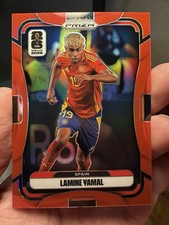 Panini 2026 Prizm FIFA World Cup Lamine Yamal Red Prizm /50 True Red Color Match picture