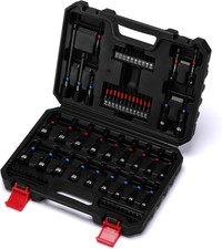 68-Piece Magnetic Nut Driver Set for Impact Drill, Metric & SAE Screwdriver Bits picture