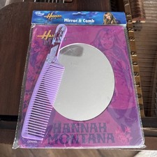 NEW Disney Hannah Montana Mirror Frame & Comb Set Miley Cyrus Pink Y2K 2000s picture