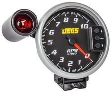 JEGS 5 in. Tachometer with Shift Light and Peak RPM Memory Recall, 0-10,000 RPM picture