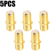 5PCS F Type Coax Coaxial Cable Coupler Female Jack Adapter Connector NEW picture