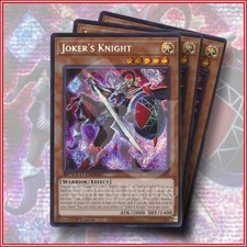 YuGiOh JOKER'S KNIGHT SBC2-ENA05 Prismatic Secret Rare x3 1st Ed Battle City picture