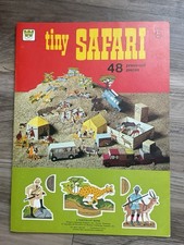 Whitman Tiny Safari Book Vintage 48 Piece Tiny Press out Brand New picture