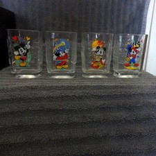 Vtg 1996 Disney World 25th Anniversary McDonalds Glasses Set of 4 Animal Kingdom picture