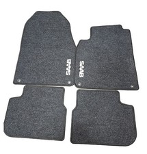 Genuine Saab Floor Mat Set - Black For 2004-2007 Saab 9-3 picture