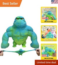 Super Stretchy Gorilla Fidget Toy - Blue-Green, Squishy Stress Relief Monkey, Fu picture