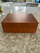 Savinelli 1876 Burl Wood Cigar Humidor 25-Cigar Made in Italy w/ Credo picture
