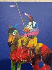 PLAINS SENTINEL  Signed JOHN NIETO Ltd Ed Serigraph COA. on Board  picture