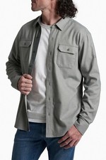 KÜHL Descendr Flannel Men’s Large Pavement Gray Long Sleeve Shirt NWOT picture