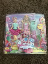 Barbie Dreamtopia Movie Mermaid Fairy Tale Dress Up Tail Wings Gift Set Damaged picture