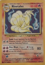 Pokémon TCG Ninetales Base Set 12/102 Holo 1999-2000 Wizards Base Set Copyright picture