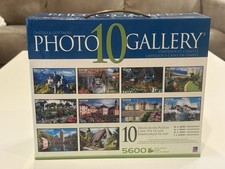 Sure-Lox Photo Gallery 10 Deluxe Jigsaw Puzzles 5600 Pieces Chateaux Chalets NEW picture