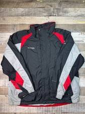 Columbia XCO Interchange Storm Dry Men’s XL Jacket Waterproof Ski Coat Gray Red picture