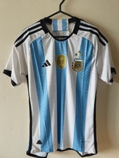 Argentina 2022-23 Home World Champion Football Jersey Soccer Kit Player Edition picture