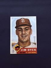 1953 Topps #177 Jim Dyck (RC) Rookie EX picture