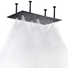 HOMEDEC 2-Functions Luxury High Pressure Rain Shower Head, 16