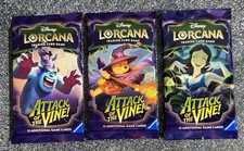 Disney Lorcana ATTACK OF THE VINE Booster Pack Random Art - 12 Cards SEALED NEW picture