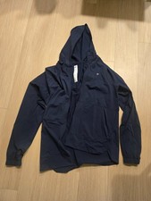 Fabletics Men's Lightweight Full-Zip Hooded Jacket, Navy, Size M picture