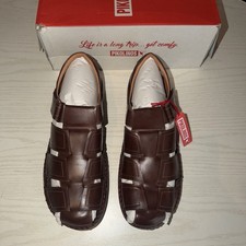 Pikolinos Men's Brown Leather Fisherman Tarifa Sandal in Olmo picture