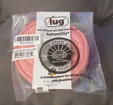 Lug Nylon Circle Pouch Pink Quilted Round Zip Makeup Bag, PO-2122 picture
