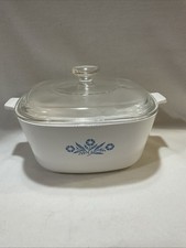 Vintage Corning Ware Blue Cornflower 2 1/2 Qt Casserole Dish P-2 1/2-B With Lid picture