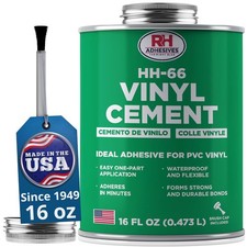 RH HH-66 PVC Vinyl Cement 16 Oz with Brush, Clear Waterproof Vinyl Adhesive Glue picture