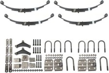 HD Greaseable 3500 lb Tandem Trailer Suspension Kit Leaf Springs, Hanger, Ubolt picture