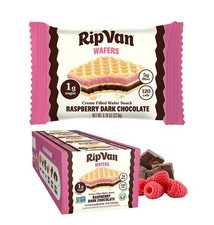 Rip Van Raspberry & Dark Chocolate Wafer 0.78 Ounce (Pack of 16), red, brown picture