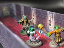 Well painted Draconian/Dragonkin spell caster with dagger d&d fantasy miniature picture
