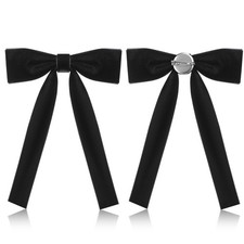 Geyoga 2 Pack Western Bow Ties for Men Colonel Tie Black One Size, picture