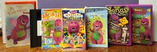 Lot of 7 Barney VHS Tapes Vintage 90s Alphabet Zoo Musical Scrapbook ABCs 123s picture