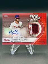 2021 TOPPS SERIES 2 BRYCE HARPER #MLMA-BH PATCH AUTO /10 picture
