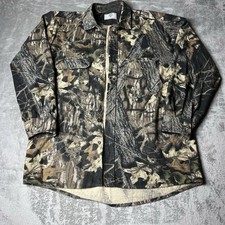 Vintage Mossy Oak Camo Hunting Shirt Men’s XL Long Sleeve 100% Cotton USA picture