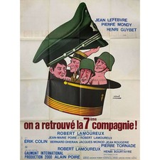 THE 7th COMPANY HAS BEEN FOUND Original Movie Poster  - 47x63 in. - 1975 - Jean  picture