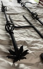 Fabricated Metal Stake 42” To Fit Mackenzie Childs Ceramic  Garden Ball picture