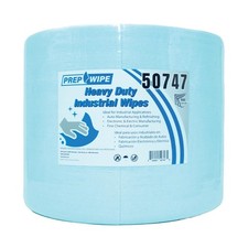 LAUCO Prep-Wipe Heavy Duty Industrial Wipes Jumbo Roll, Lint Free Blue Cleaning picture