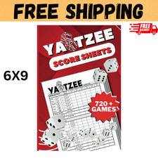 Score Pads for Yahtzee : Large Print 6X9 Yahtzee Score Sheets 720+ Games for Sco picture