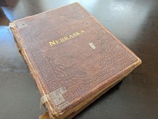 Antique Nebraska 1912 Compendium Of History Reminiscence Biography Rare Tome picture