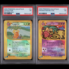PSA 1 SEQUENTIAL 2003 Pokemon Aquapolis REVERSE Holo Foil Exeggutor 12 13/147 picture