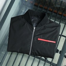 Prada  Zip-Up Jacket Men Size Meduim Black picture