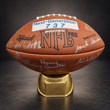 Vintage Boeing 737 Next Generation Signed Football 1996-1997 picture