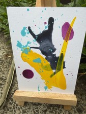 ACEO/ATC Original Acrylic Mini Abstract Painting 