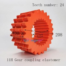 1 Pc. New 11H Rubber Sleeve Coupling Element 208*122*101.6mm 24 Teeth picture