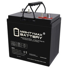 Mighty Max 6V 210AH Dual Terminal SLA Battery Replaces E-Z-GO 800E Turff Vehicle picture