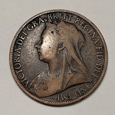 1800s And 1900s Coin - Great Britain One Penny    picture