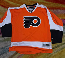 Philadelphia Flyers Reebok Premier Jersey Orange Blank Size XL NHL picture